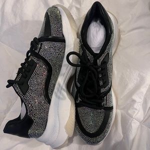 Iridescent Rhinestone Sneakers